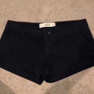 hollister dark navy shorts